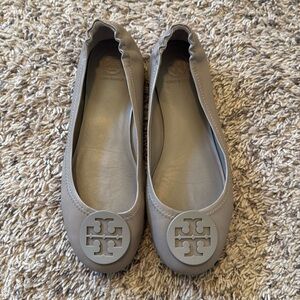 Grey Tory Burch ballet flats